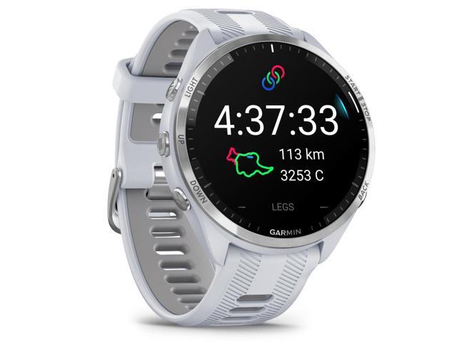 Garmin - Forerunner 965 GPS Smartwatch 47 mm Fiber-reinforced polymer - Titanium/Whitestone - (2023) - image 4