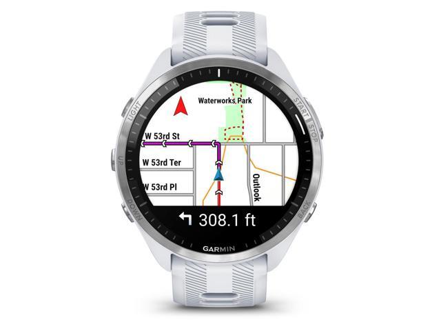 Garmin - Forerunner 965 GPS Smartwatch 47 mm Fiber-reinforced polymer - Titanium/Whitestone - (2023) - image 5