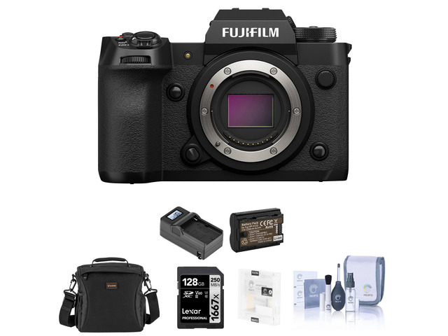 Fujifilm X-H2 Mirrorless Digital Camera Body, Black with Essential Kit