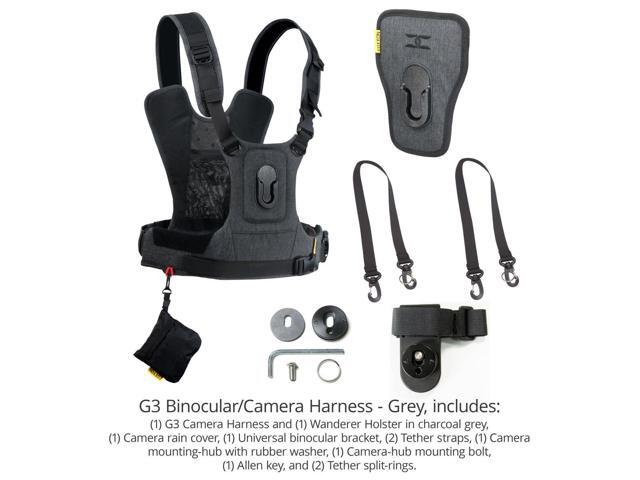 Cotton Carrier G3 Harness System for Binoculars and Camera, Charcoal Grey