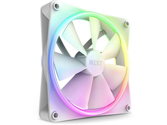 NZXT F140RGB Duo - 140mm Dual-sided RGB Fan - Twin Pack (White) w/RGB Controller