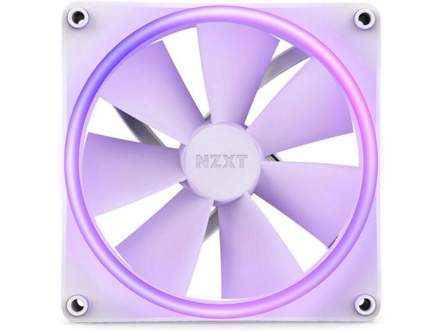 NZXT F140RGB Duo - 140mm Dual-sided RGB Fan - Twin Pack (White) w/RGB Controller