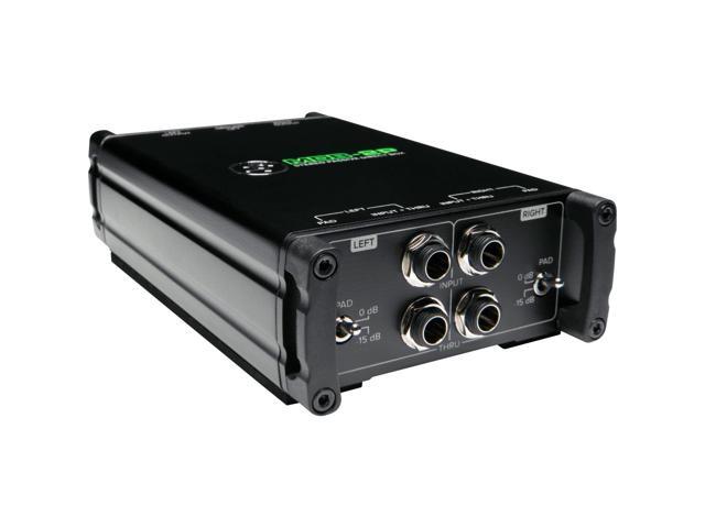 Mackie MDB-2P Passive Stereo Direct Box With 20' Heavy Duty XLR Microphone Cable