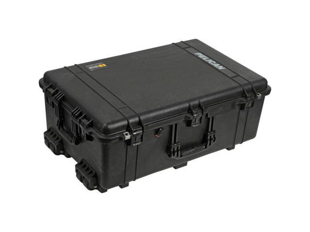 Pelican 1650 Watertight Wheeled Hard Case with Foam Insert, Bundle with TrekPak Divider Kit, Black