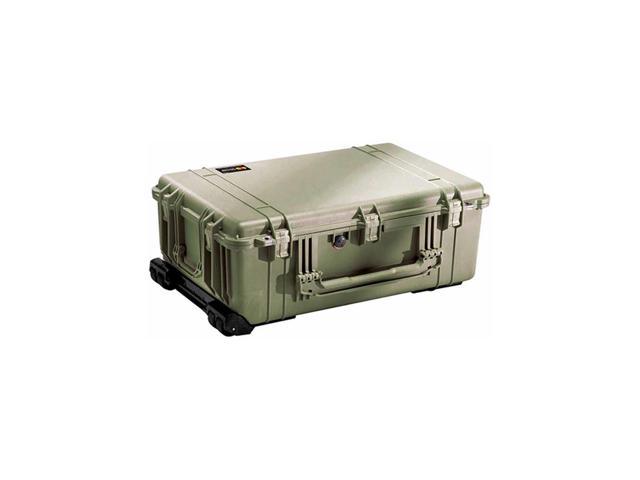 Photos - Camera Bag Pelican 1650 Watertight Wheeled Hard Case without Foam insert - Olive Drab 