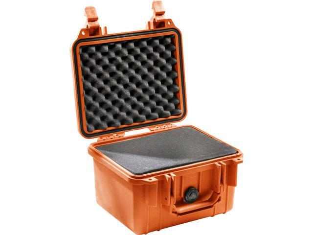 Pelican 1300 Watertight Mini-D Hard Case with Foam Insert - Orange #1300-000-150