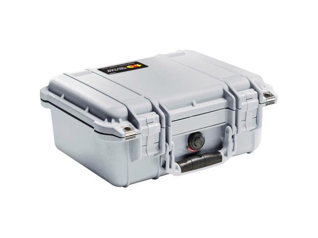 Photos - Camera Bag Pelican 1400 Watertight Hard Case with Cubed Foam Insert - Silver #1400-00 