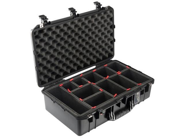Pelican 1555TP Air Case with TrekPak Divider System, Black #015550-0051-110