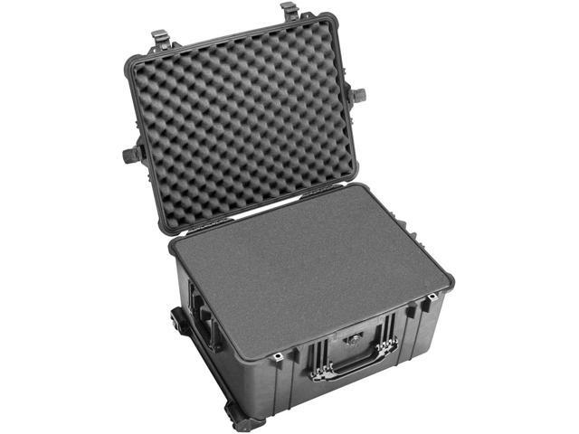 Pelican 1620 Watertight Hard Case with Cubed Foam Interior & Wheels - Black