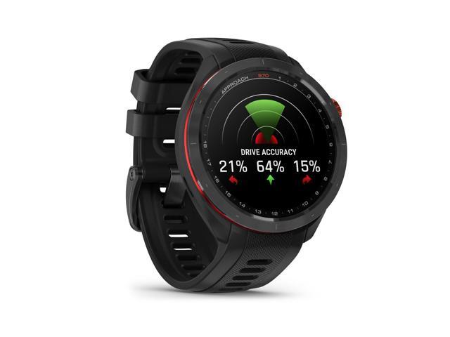 Garmin - Approach S70 GPS Smartwatch 47mm Ceramic - Black Ceramic Bezel with Black Silicone Band - (2023) - image 6