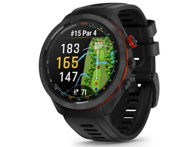 Garmin - Approach S70 GPS Smartwatch 47mm Ceramic - Black Ceramic Bezel with Black Silicone Band - (2023) - image 5
