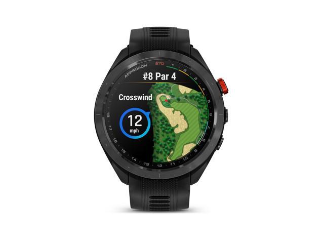 Garmin - Approach S70 GPS Smartwatch 47mm Ceramic - Black Ceramic Bezel with Black Silicone Band - (2023) - image 7