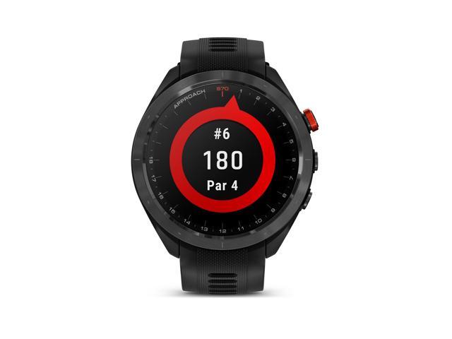 Garmin - Approach S70 GPS Smartwatch 47mm Ceramic - Black Ceramic Bezel with Black Silicone Band - (2023) - image 8