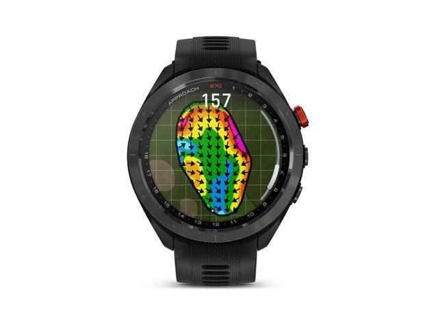 Garmin - Approach S70 GPS Smartwatch 47mm Ceramic - Black Ceramic Bezel with Black Silicone Band - (2023) - image 9