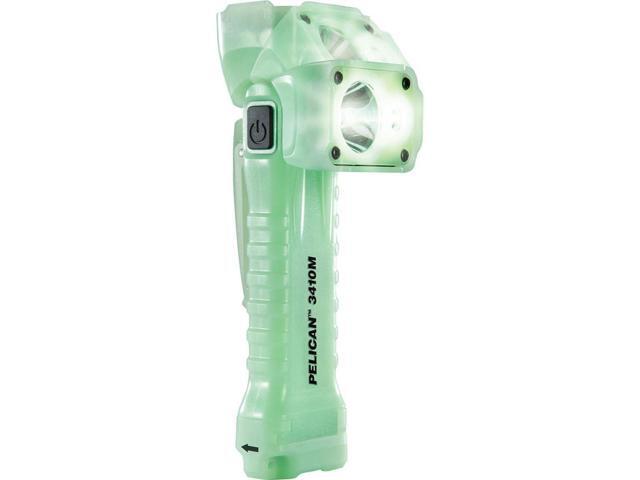 pelican 3410 right angle led flashlight with magnetic clip (photo luminescent body)
