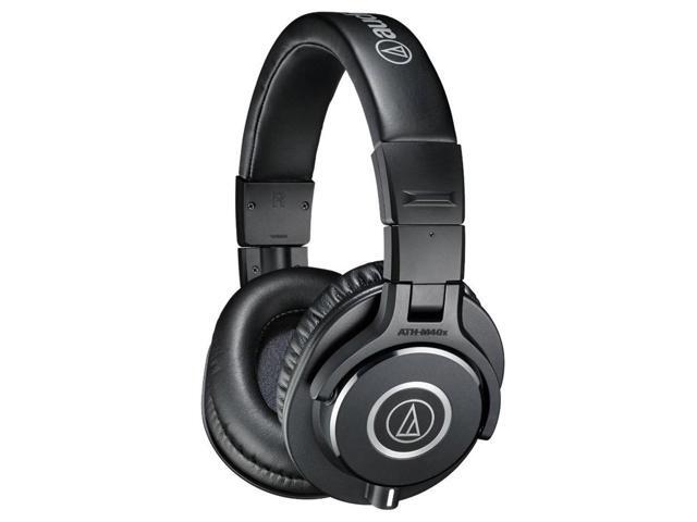 Audio-Technica 6 Pack ATH-M40x Professional Monitor Headphones, Black W/Cloth