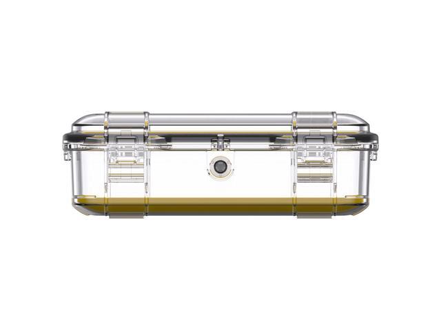 Pelican M60 Waterproof Hard Micro Case, Large, Clear/Yellow #M600-0270-100
