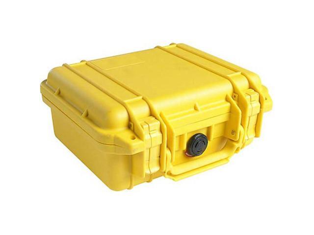 pelican 1200 case with foam for camera yellow
