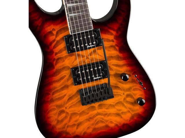 Jackson JS Series Dinky JS20 DKQ 2PT Electric Guitar, Amaranth Fingerboard, Transparent Tobacco Burst