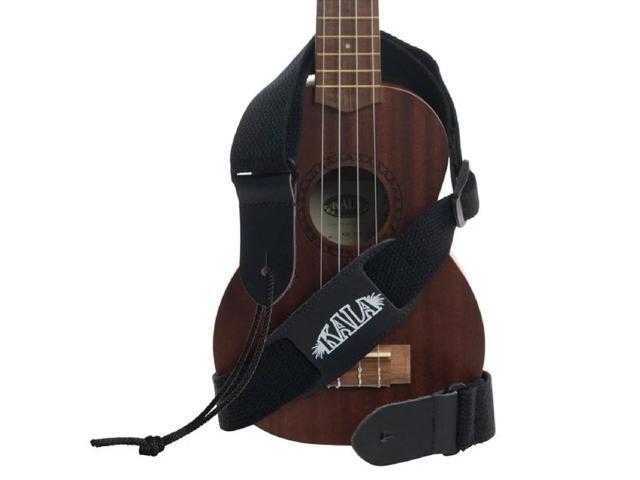 Kala Cloth U-Bass Strap with Embroidery, Black