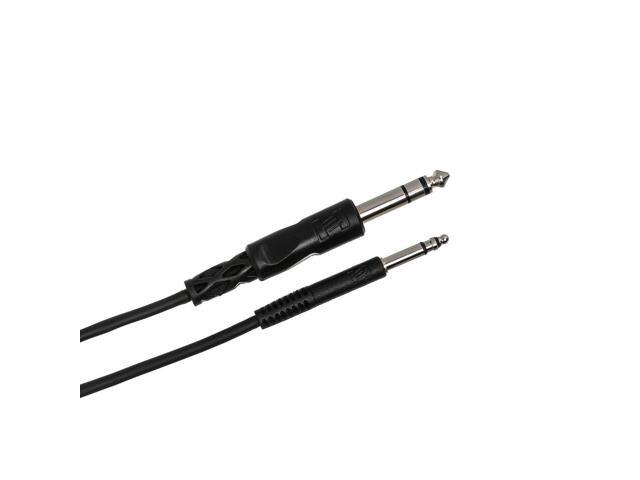 Hosa 2x 1/4' Stereo TRS Male Phone to TT Male Bantam Cable, 5' #TTQ-105 2