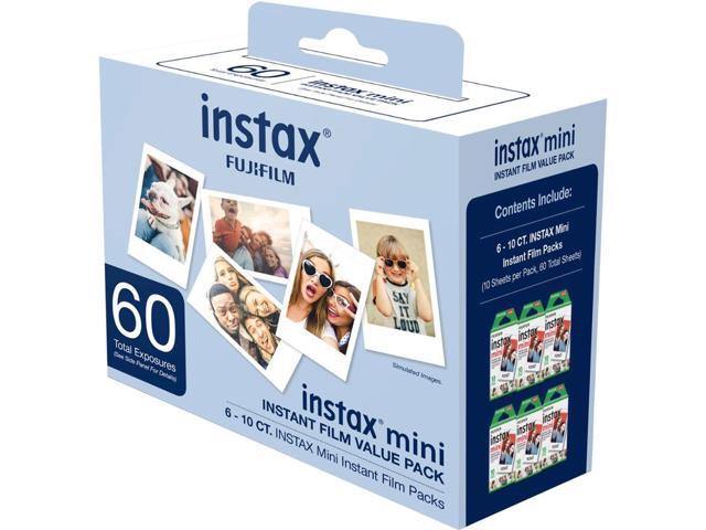 Fujifilm Instax Mini White Instant Film, 60 Exposures with Photo Album