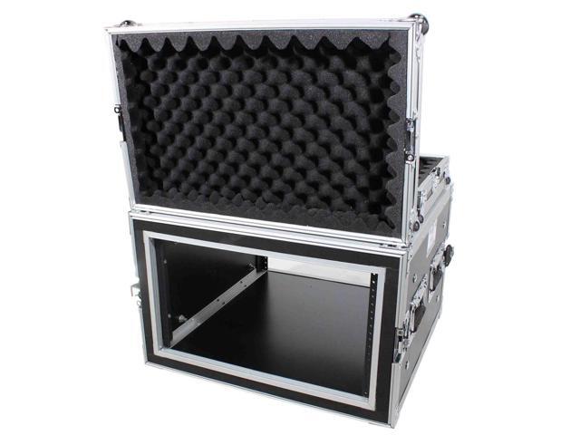 ProX T-6RSP 6U ATA Shockproof Flight Road Case for Amplifier Rack Mount Module, 20' Rail Depth