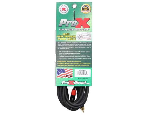 ProX XC-CMR15 15 1/8 (3.5mm) TRS to Dual RCA-M High Performance Audio Cable - image 2