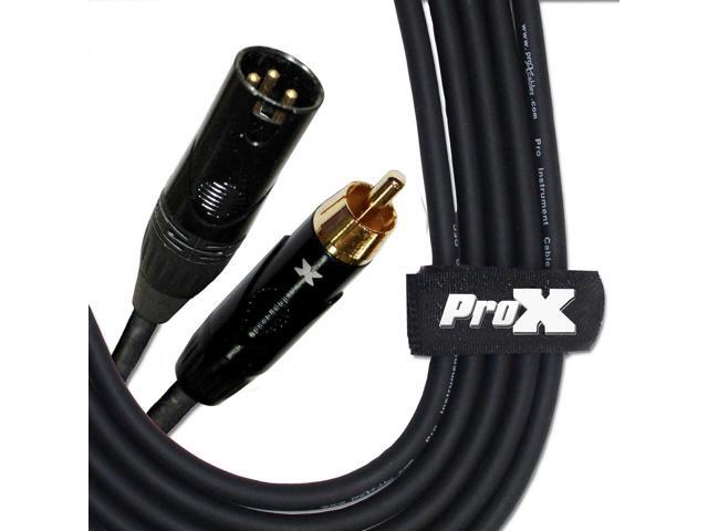 ProX XC-RXM05 5' RCA-M to XLR3-M Unbalanced High Performance Audio Cable