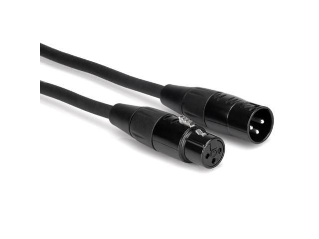 Hosa Technology 2x Professional 10 Ft. Rean XLR3F to XLR3M, 20 AWG x 2 OFC, 90% OFC Braid, Microphone Cable