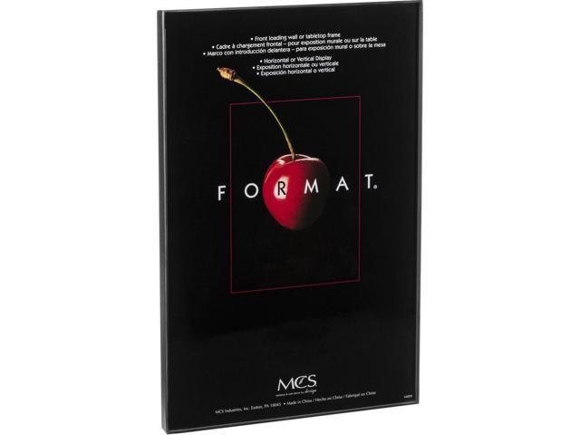 MCS Plastic Photograph Format Frame in Black - 11 x 17 Inches