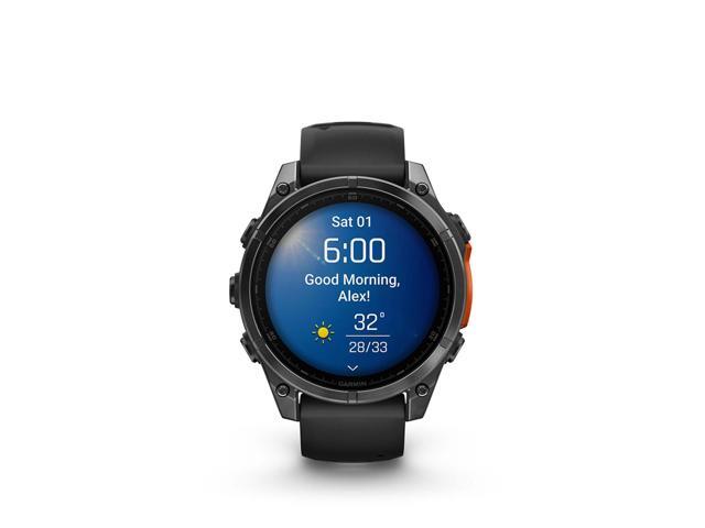 Garmin - fēnix 8 AMOLED  GPS Smartwatch 47 mm Fiber-reinforced polymer - Slate Gray - (2024) - image 7