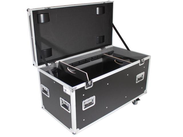 ProX XS-UTLD1 Large Utility Case with Divider and 4' Caster Wheels