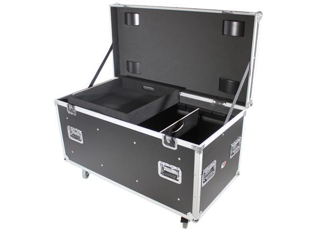 ProX XS-UTLD1 Large Utility Case with Divider and 4' Caster Wheels