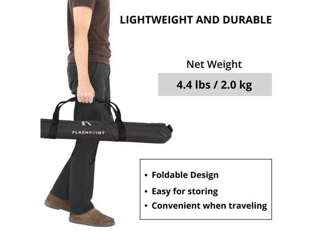 Flashpoint Pro Air-Cushioned Heavy-Duty Light Stand (White, 9.5') #FP-S-9-WH-V2