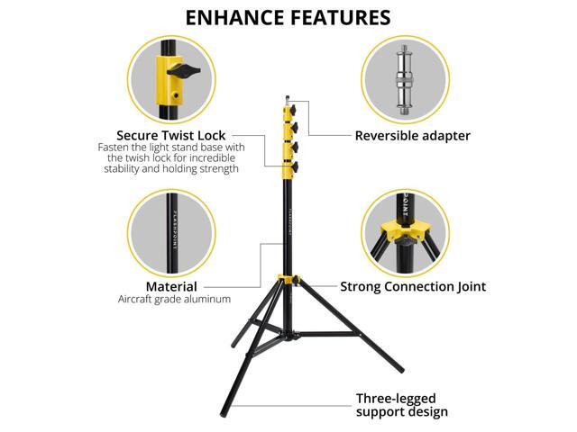 Glow EZ Lock 12x56' Quick Strip Rectangular Bowens Mount Softbox w/External, Internal Diffusers Bundle with Flashpoint Pro Heavy-Duty Air-Cushioned...