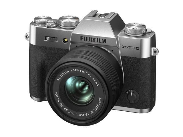 FUJIFILM X-T30 II Mirrorless Camera with XC 15-45mm OIS PZ Lens (Silver)