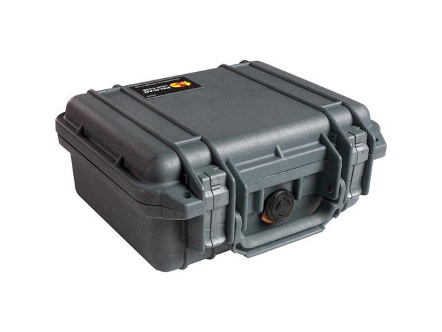 Pelican 1200 Watertight Mini-S Hard Case, with 1200PF Panel Frame Kit, Black