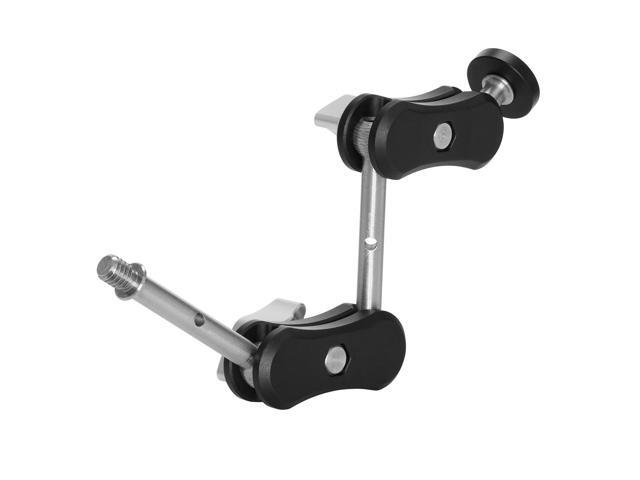 3Pod Adjustable Articulating Magic Arm with Double 1/4'x20 Threads, Black/Silver