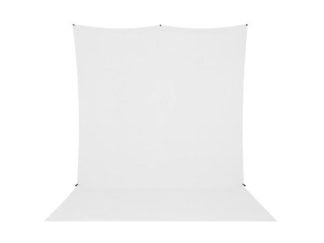 Westcott 8x13' X-Drop Pro Wrinkle-Resistant Backdrop Kit with Stand, High-Key White Sweep