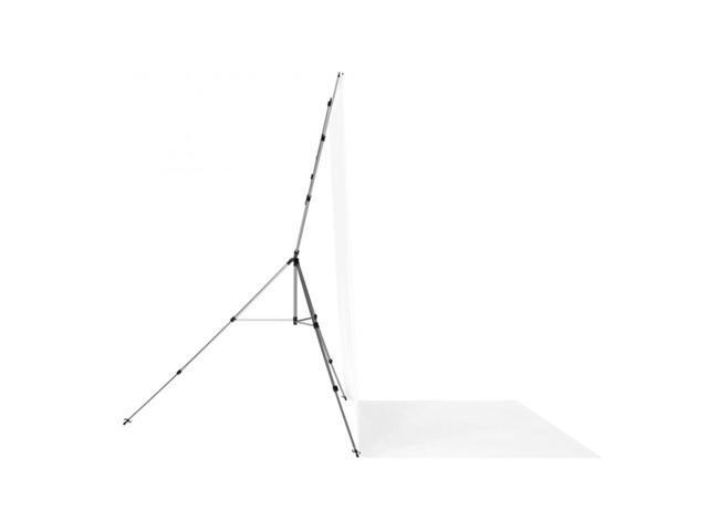 Westcott 8x13' X-Drop Pro Wrinkle-Resistant Backdrop Kit with Stand, High-Key White Sweep