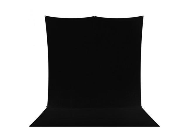Westcott 8x13' X-Drop Pro Wrinkle-Resistant Backdrop Kit with Stand, Rich Black Sweep