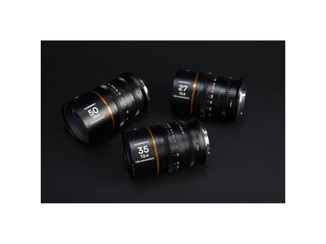 Venus Laowa Nanomorph 27mm T2.8 1.5x S35 Anamorphic Lens for Canon RF, Amber Flare