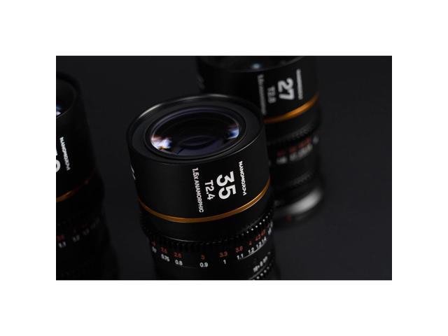 Venus Laowa Nanomorph 27mm T2.8 1.5x S35 Anamorphic Lens for Canon RF, Amber Flare