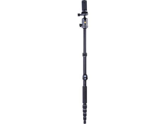 Vanguard VANGUARD VEO3GO235AB Compact Aluminum Travel Tripod with Ball Head, Monopod Option, Smart Phone Holder and Bluetooth Remote, Black
