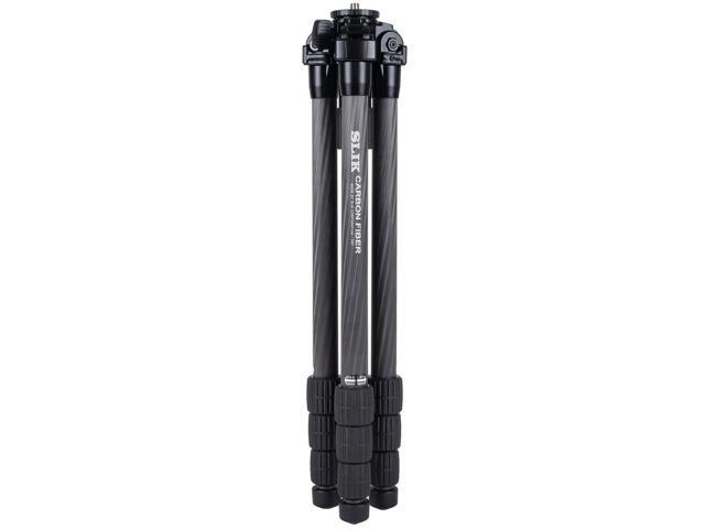 Slik PRO CF-734 4-Section Carbon Fiber Tripod,64.9' Max Height, Black