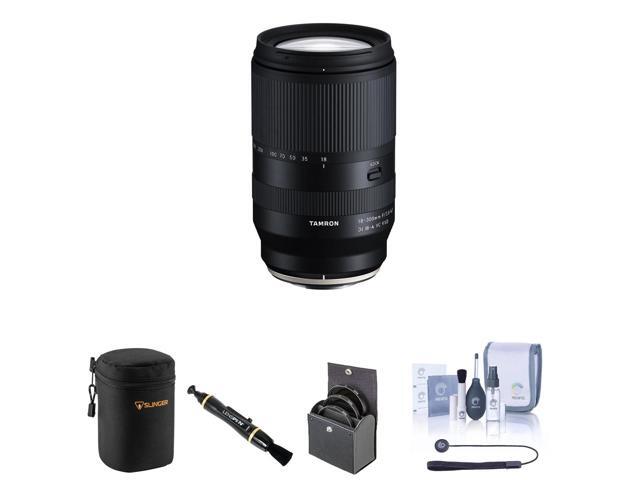 Tamron 18-300mm f/3.5-6.3 Di III-A VC VXD Lens for Fuji X Bundle with 67mm Filter Kit, Lens Case, Lens Cleaner, Cleaning Kit, Universal Lens Cap...