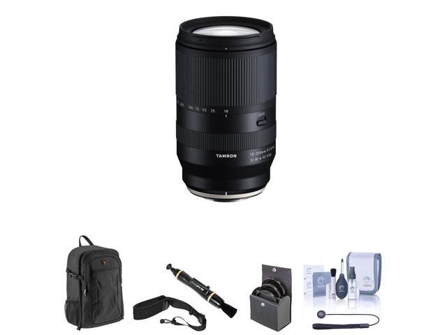 Tamron 18-300mm f/3.5-6.3 Di III-A VC VXD Lens for Fuji X Bundle with Backpack, 67mm Filter Kit, Camera Strap, Lens Cleaner, Cleaning Kit,...
