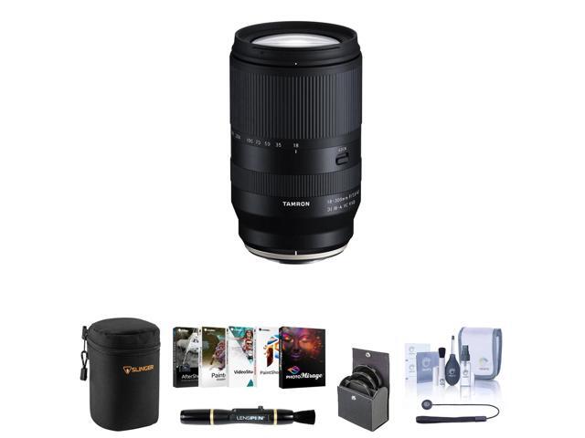 Tamron 18-300mm f/3.5-6.3 Di III-A VC VXD Lens for Fuji X Bundle with Corel PC Software Kit, 67mm Filter Kit, Lens Case, Lens Cleaner, Cleaning...