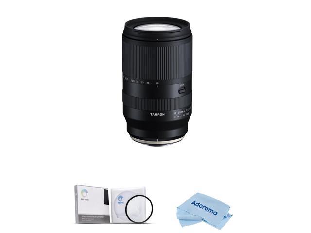 Tamron 18-300mm f/3.5-6.3 Di III-A VC VXD Lens for Sony E Bundle with 67mm UV Filter, Microfiber Cleaning Cloth
